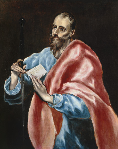 Der Apostel Paul von (eigentl. Dominikos Theotokopulos) Greco, El