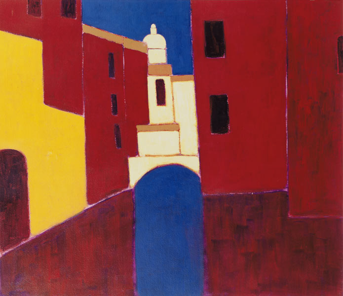 Rio in Cannaregio, Venice, 1999 (acrylic on paper)  von Eithne  Donne