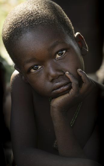 little boy of the dupá ethnic group in northern Cameroon