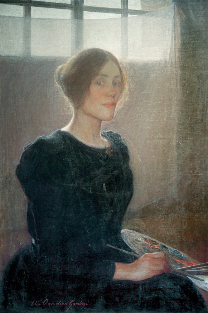 Selbstporträt von Elin Danielson-Gambogi