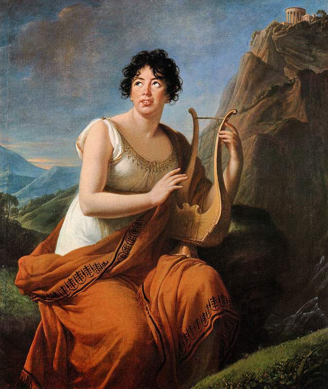 Madame de Stael as Corinne von Elisabeth Louise Vigee-Lebrun
