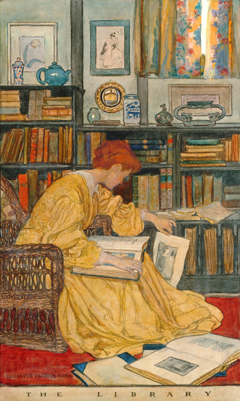 The Library von Elizabeth Shippen Green