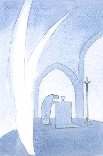 Angels honour the dignity of Christs beloved people  they bow down in greeting von Elizabeth  Wang