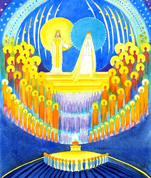 At Mass we are united with the whole company of Heaven von Elizabeth  Wang