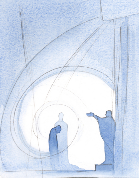 At the end of Holy Mass, we are embraced by the Fathers blessing, in the companionship of Christ, as von Elizabeth  Wang