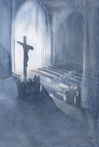 At the Mass we offer in thanksgiving a holy and living Sacrifice von Elizabeth  Wang