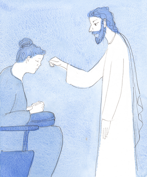 Christ blesses us and gives us peace and security von Elizabeth  Wang