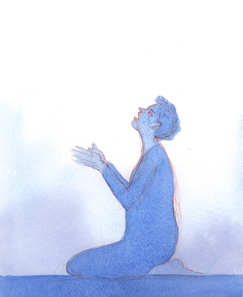 Christ held out to me a purple cloak, like the one which was draped over His shoulders before his cr von Elizabeth  Wang