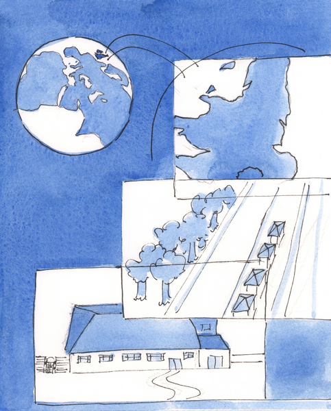 Christ our God can see the whole earth, all at once, and everyone on it von Elizabeth  Wang