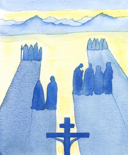 Christ saw, from the Cross, a crowd of onlookers: the puzzled, the curious, the hostile and the symp