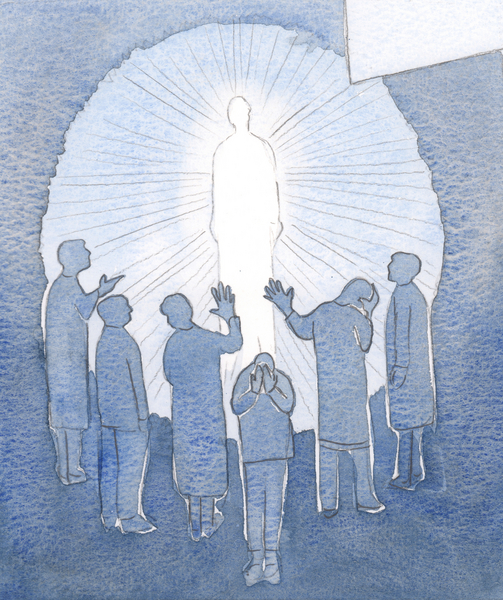 Jesus blazes in Heaven with purity and power von Elizabeth  Wang