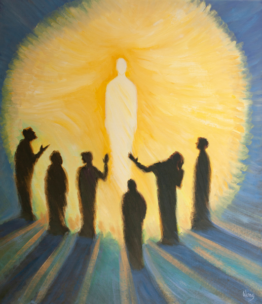 Jesus blazes in Heaven with purity and power von Elizabeth  Wang