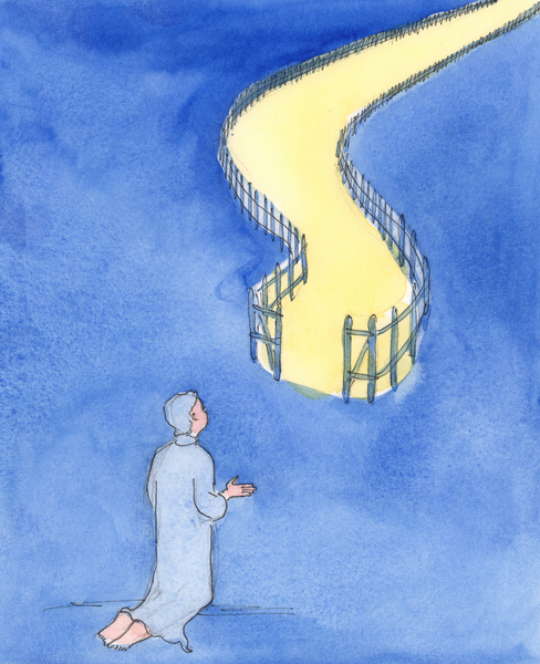 Jesus said that it is a narrow gate that leads to life, and a hard road von Elizabeth  Wang