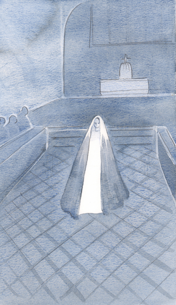 She who is pure like Christ, stood amongst these Dominican friars in Oxford who live for Her Son, bo von Elizabeth  Wang