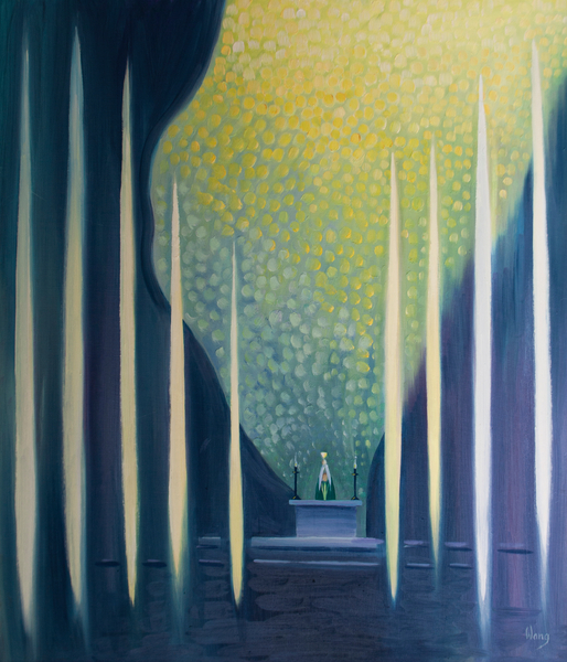 The Holy Souls, together with the angels, worship with us at Mass von Elizabeth  Wang