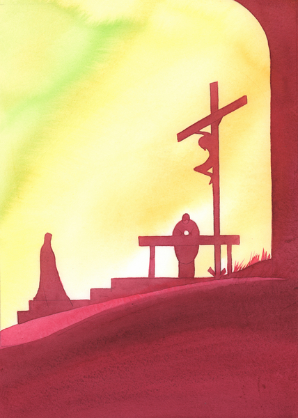 The Mass is like a window into time, through which we are present to the Saving Sacrifice of Christ, von Elizabeth  Wang