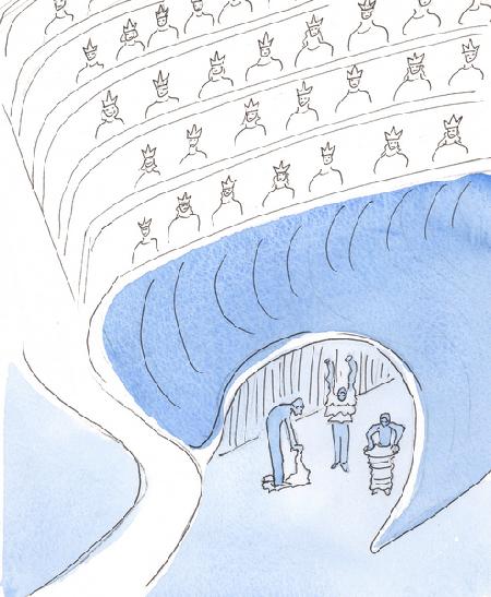 There is a place not far from Heaven, called Purgatory, where people arrive to prepare for Heaven