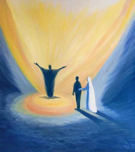 When we pray to Mary she leads us closer to Christ her son so that we can join his prayer to the Fat 2001