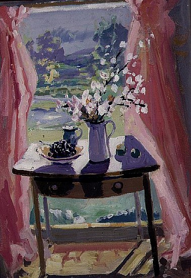 Spring Window (oil on canvas)  von Elizabeth Jane  Lloyd