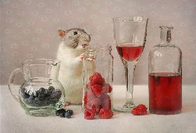 Mit Obst eingeschnupft