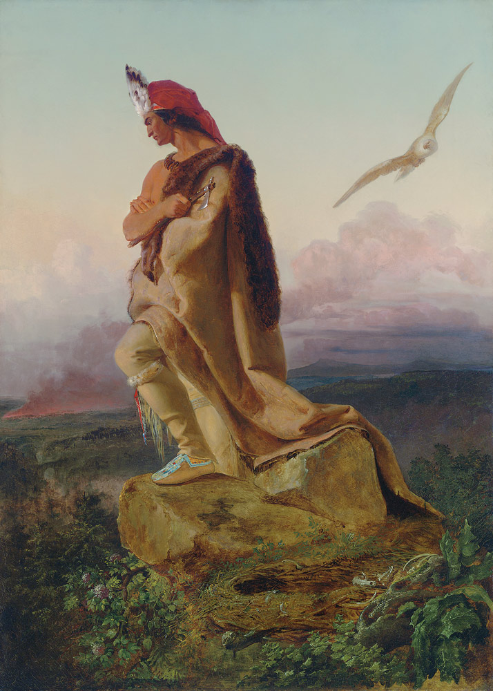 Der letzte Mohikaner. von Emanuel Leutze