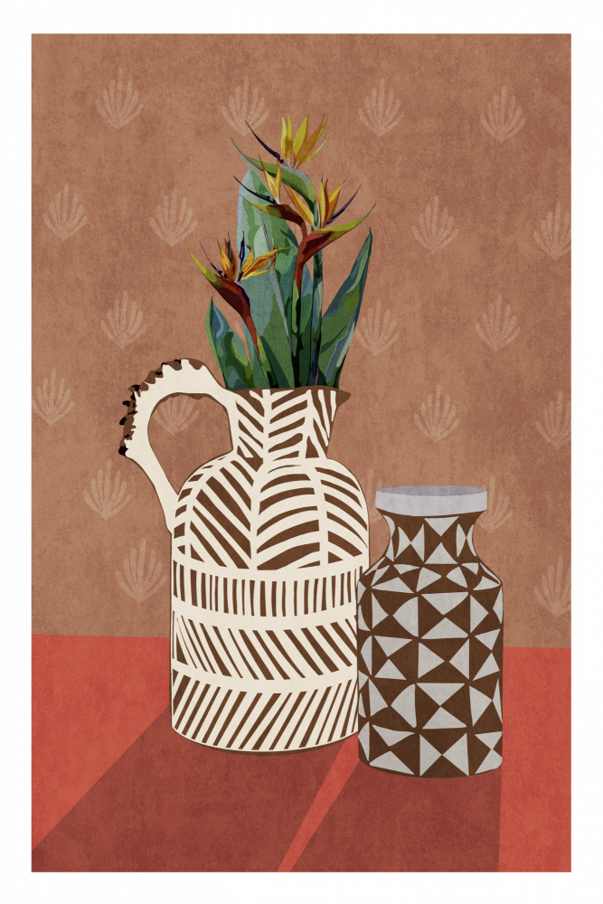 Flower Vase 4ratio 2x3 Print By Bohonewart von Emel Tunaboylu