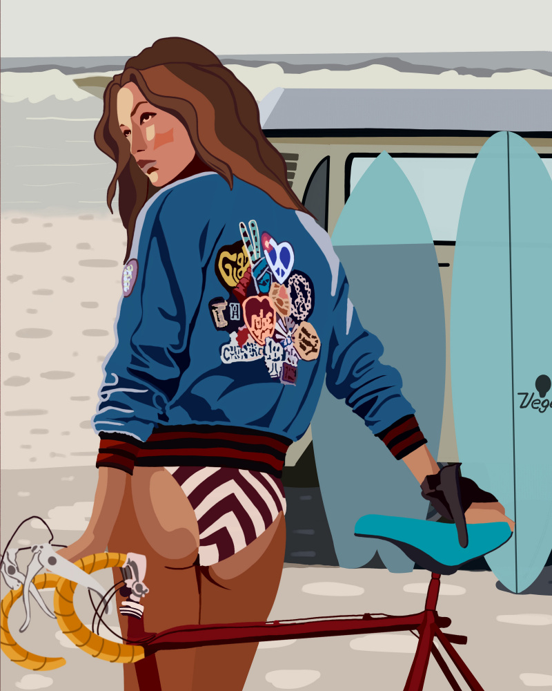 Bike 4x5 Print By Bohonewart von Emel Tunaboylu