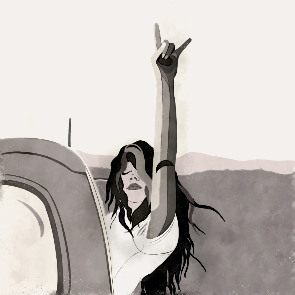 French V Finger Girl 02 von Emel Tunaboylu