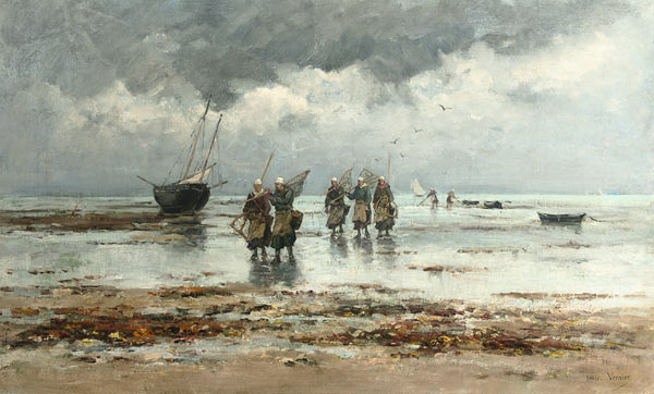 Muschelfischer von Emile-Louis Vernier