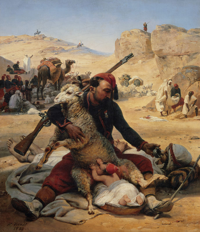 The Adopted Child in the Desert (L'enfant adopté dans le désert) von Emile Jean Horace Vernet