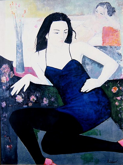 Antoinette in her Little Black Dress von Endre  Roder