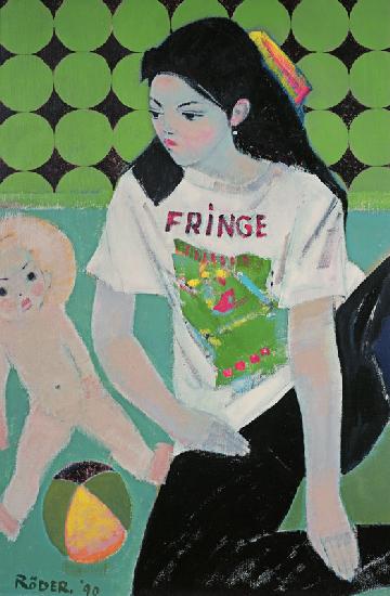 Fringe, 1990 (oil on board)  - Endre  Roder