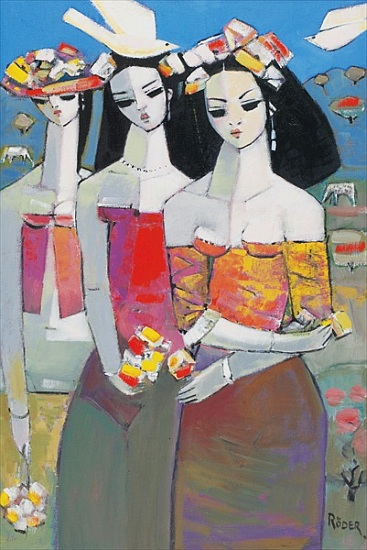 Two White Birds von Endre  Roder