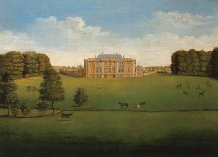 Blick über den Park auf Gautby Hall