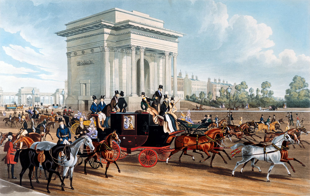 Hyde Park Corner, after James Pollard von English School