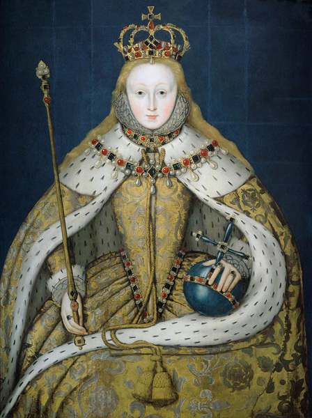 Queen Elizabeth I in Coronation Robes von English School