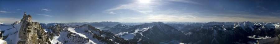 Blick vom Wendelstein von Erich Teister