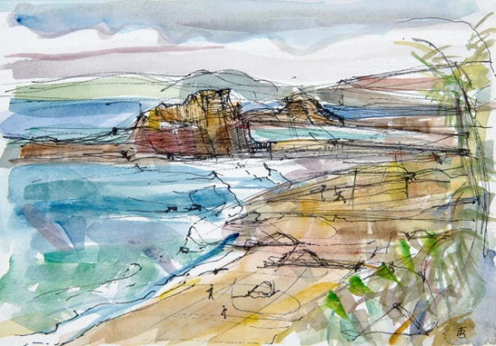 Le Renard near Guimaec, Brittany von Erin  Townsend