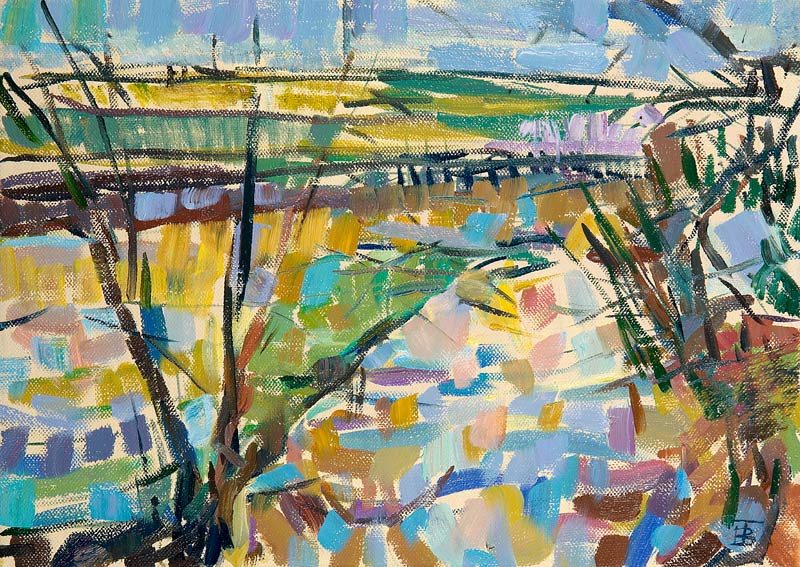 The Flooded Cherwell from Rousham I von Erin  Townsend