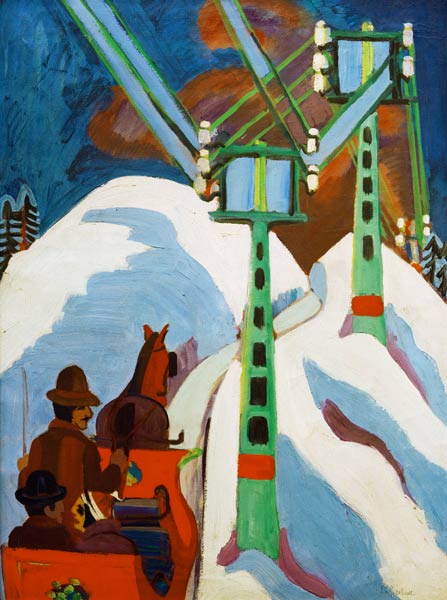 Schlittenfahrt von Ernst Ludwig Kirchner