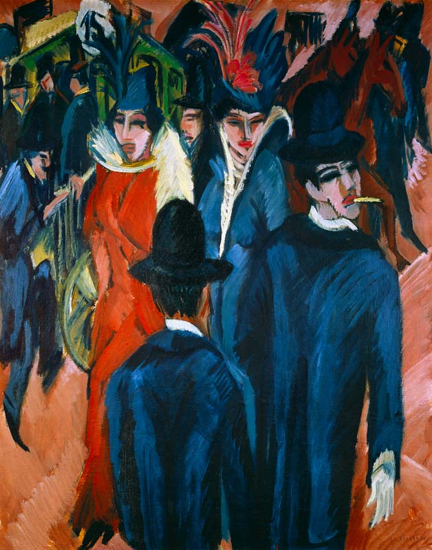 Berliner Straßenszene von Ernst Ludwig Kirchner
