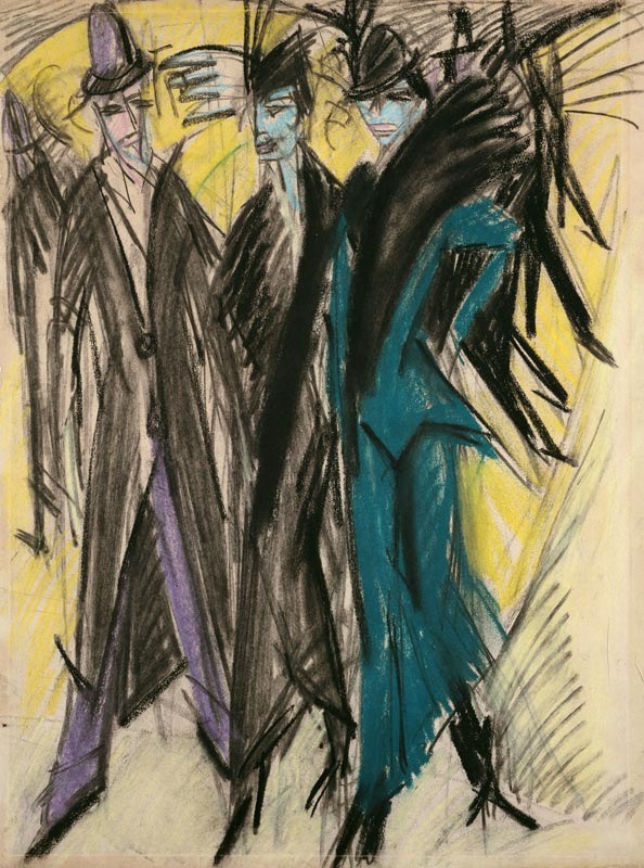 Berliner Straßenszene von Ernst Ludwig Kirchner