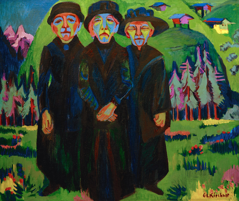 Die drei alten Frauen von Ernst Ludwig Kirchner