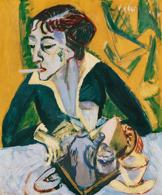 Erna mit Zigarette von Ernst Ludwig Kirchner