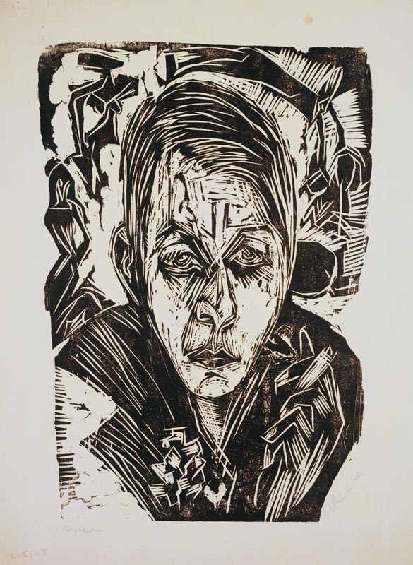 Junges Mädchen mit Zigarette (Nele van de Velde) von Ernst Ludwig Kirchner