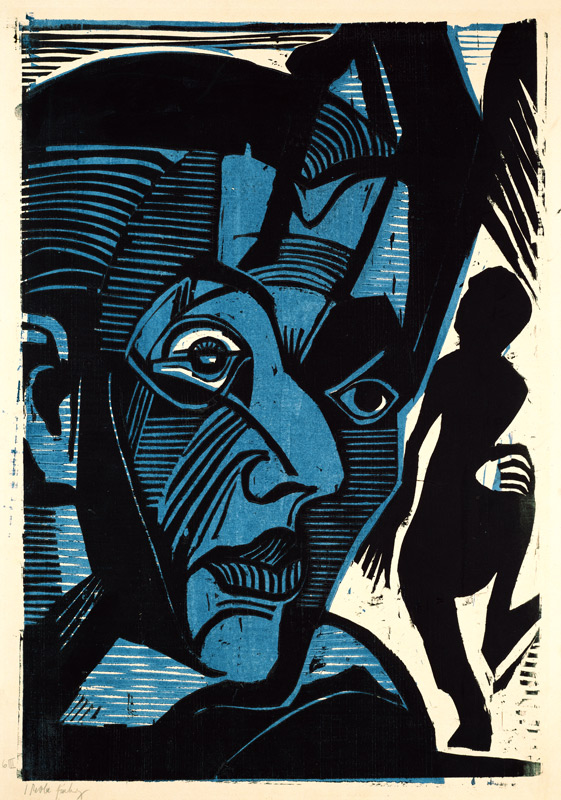 Selbstbildnis (Melancholie der Berge) von Ernst Ludwig Kirchner