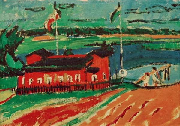 Badeanstalt bei Dresden von Ernst Ludwig Kirchner