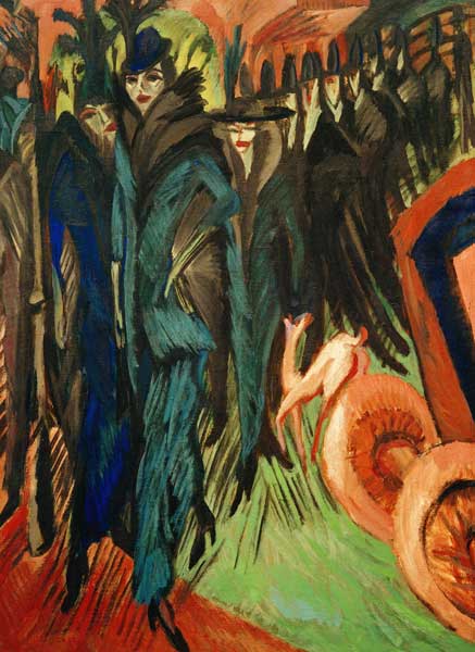 Friedrichstrasse, Berlin von Ernst Ludwig Kirchner
