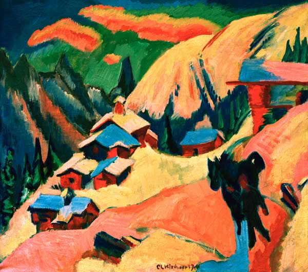 Stafelalp im Schnee von Ernst Ludwig Kirchner