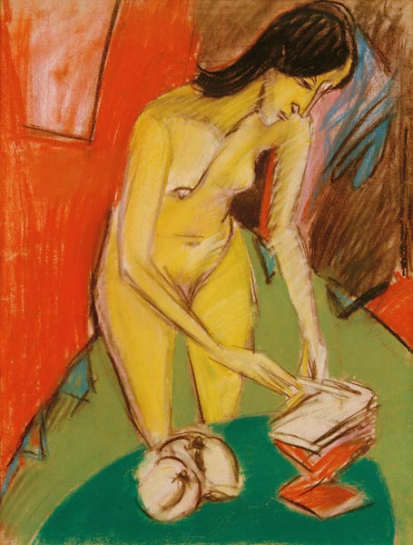Stehender weiblicher Akt von Ernst Ludwig Kirchner